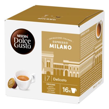 Side view of Espresso Milano (16 pods) box